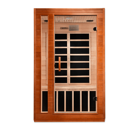 Front view of the Golden Designs Dynamic Cordoba Low EMF Infrared Sauna