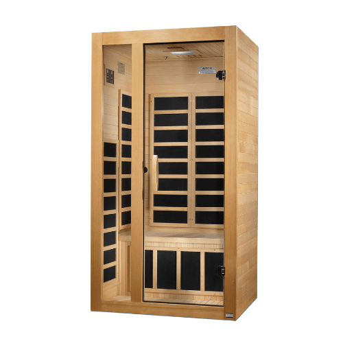 Right side view of the Gracia 1-2 Person Low EMF FAR Infrared Sauna