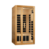 Left side view of the Gracia 1-2 Person Low EMF FAR Infrared Sauna