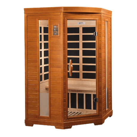 Right side view of the Golden Designs Dynamic Hemingway Low EMF Infrared Sauna