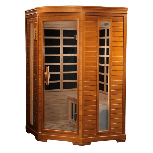 Left side view of the Golden Designs Dynamic Hemingway Low EMF Infrared Sauna