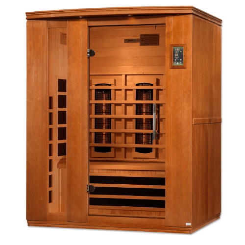 Right side view of the Golden Designs Dynamic Lugano Full Spectrum sauna