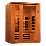 Left side view of the Golden Designs Dynamic Lugano Full Spectrum sauna