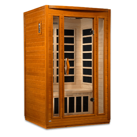 Left side view of the Golden Designs Dynamic San Marino Elite Ultra Low EMF sauna