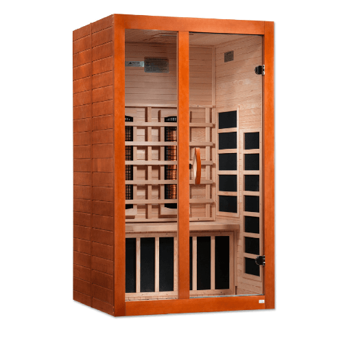 Left side view of the Golden Designs Dynamic Santiago Full Spectrum sauna