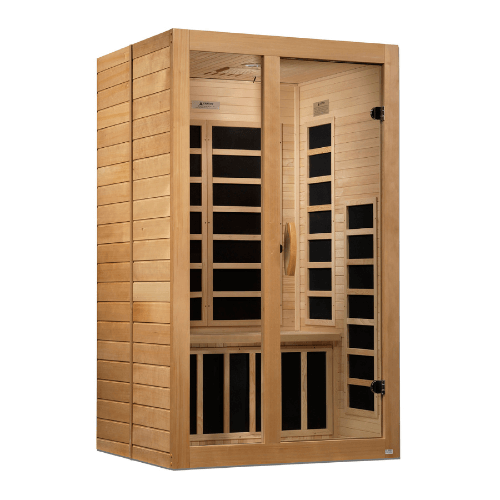 Left side view of the Golden Designs Dynamic Santiago Low EMF Infrared Sauna