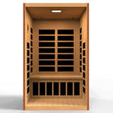 Interior view of the Golden Designs Dynamic Santiago Elite Ultra Low EMF sauna