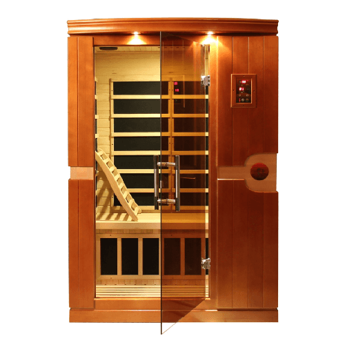 Front view of the Golden Designs Dynamic Venice Low EMF Infrared Sauna