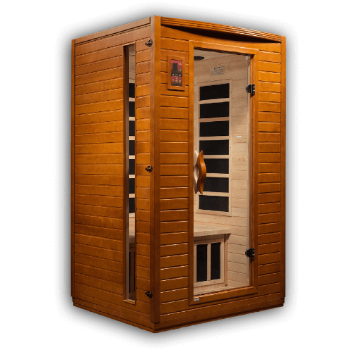 Left side view of the Golden Designs Dynamic Versailles Low EMF Infrared Sauna