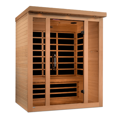 Left side view of the Golden Designs Dynamic Vila Ultra Low EMF sauna