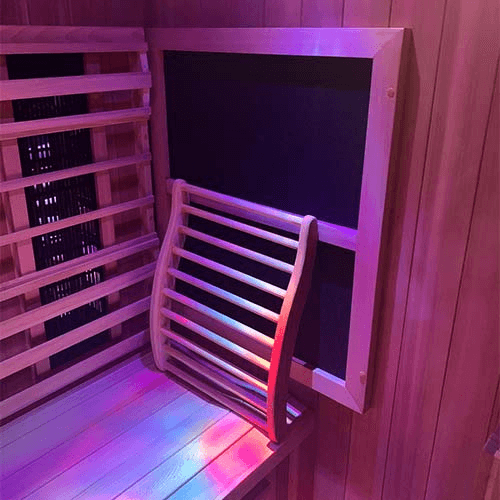 Finnmark Fd-2 Full-Spectrum Infrared Sauna Left Bench View