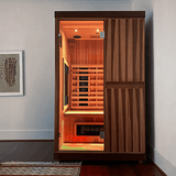 Finnmark Fd-2 Full-Spectrum Infrared Sauna Front View Lifestyle