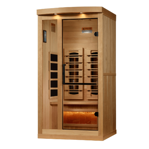 Right side view of the Golden Designs 1-2 Person Full Spectrum Infrared Sauna