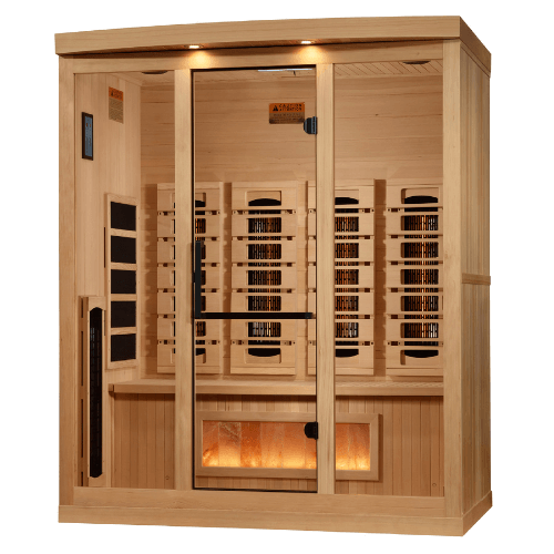 Right side view of the Golden Designs 4-Person Full Spectrum Infrared Sauna