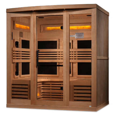 Right side view of the Golden Designs 6-Person Full Spectrum Sauna GDI-8260-01