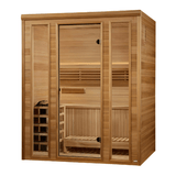 Right side view of the Golden Designs Andermatt 3-Person Traditional Steam Sauna