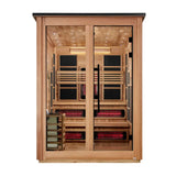 Golden Designs Kaskinen GDI-8526-02 6-Person Outdoor Hybrid Full Spectrum Infrared & Traditional Sauna