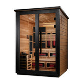 Golden Designs Kaskinen GDI-8526-03 6-Person Outdoor Hybrid Full Spectrum Infrared & Traditional Sauna