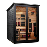 Golden Designs Kaskinen GDI-8526-04 6-Person Outdoor Hybrid Full Spectrum Infrared & Traditional Sauna