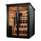Golden Designs Kaskinen GDI-8526-04 6-Person Outdoor Hybrid Full Spectrum Infrared & Traditional Sauna