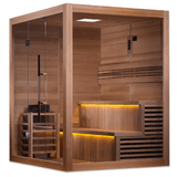 Full right side view of the Golden Designs Kuusamo Edition 6-Person Traditional Sauna