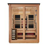 Golden Designs Loviisa GDI-8523-02 3-Person Outdoor Hybrid Full Spectrum Infrared & Traditional Sauna