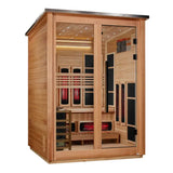 Golden Designs Loviisa GDI-8523-02 3-Person Outdoor Hybrid Full Spectrum Infrared & Traditional Sauna