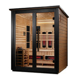 Golden Designs Loviisa GDI-8523-03 3-Person Outdoor Hybrid Full Spectrum Infrared & Traditional Sauna