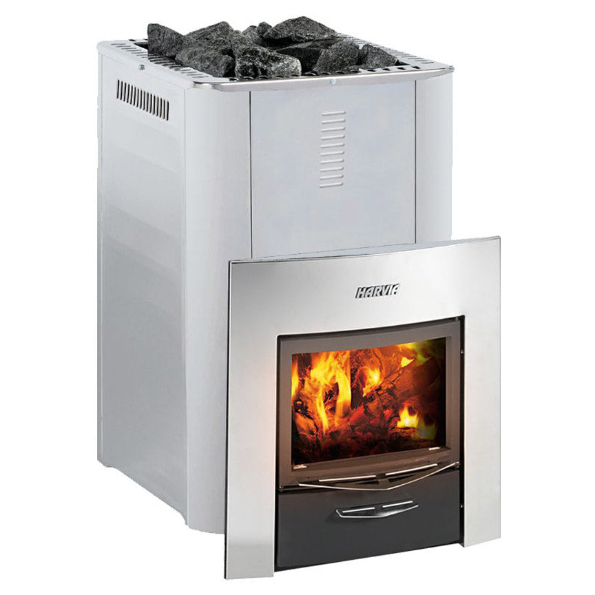 Harvia Pro Series 31Kw Wood Burning Stove WK360SLUX | Empire Saunas