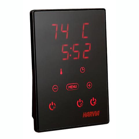 Harvia Xenio CX170 digital sauna control panel with touchscreen interface and Wi-Fi capability