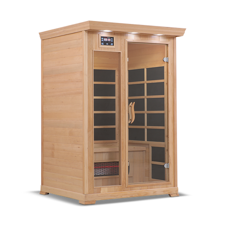 Healthsmart 2 Person Full Spectrum Infrared Sauna Cedar Right View