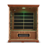 Healthsmart 3 Person Full Spectrum Infrared Sauna Hemlock Open View