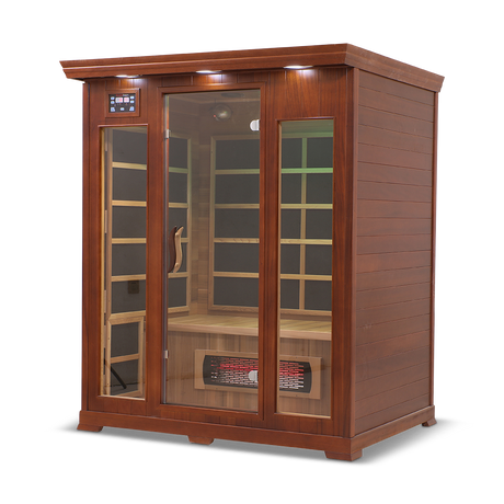 Healthsmart 3 Person Full Spectrum Infrared Sauna Hemlock Left View