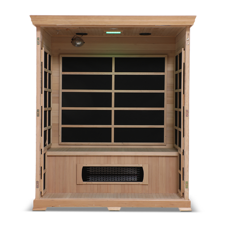 Healthsmart 3 Person Full Spectrum Infrared Sauna Open View