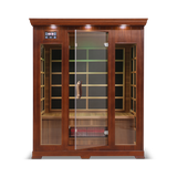 Healthsmart 3 Person Full Spectrum Infrared Sauna Hemlock Open Door Front View