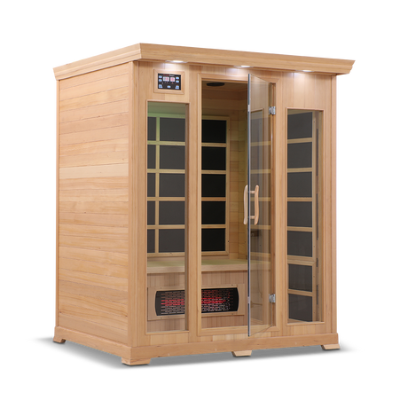 Healthsmart 3 Person Full Spectrum Infrared Sauna Open Door Right View