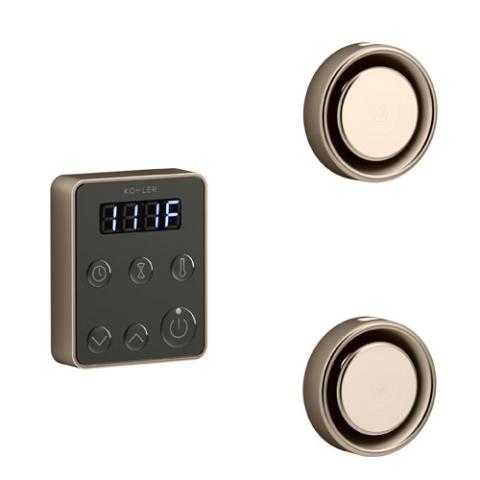 Kohler Invigoration Series Tandem Steam Generator Control Kit Brushed Bronze