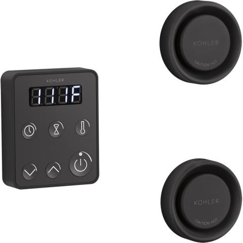 Kohler Invigoration Series Tandem Steam Generator Control Kit Matte Black