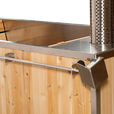 Close-up view of the Starlight Hot Tub, highlighting its intricate design details and materials.