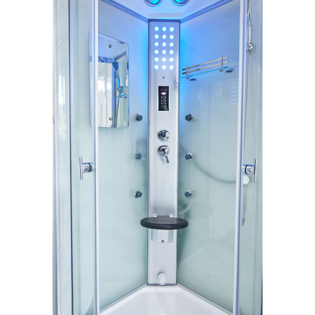 Luxury Bath Supply Mesa 1 Person Corner Steam Shower WS-9090 | Empire Saunas