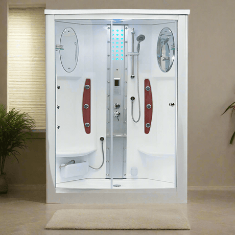 Luxury Bath Supply Mesa 2 Person Walk-in Steam Shower WS-803 | Empire Saunas