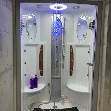 Luxury Bath Supply Mesa 2 Person Walk-in Steam Shower WS-803 | Empire Saunas