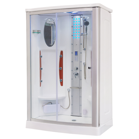 Luxury Bath Supply Mesa 2 Person Walk-in Steam Shower WS-803 | Empire Saunas