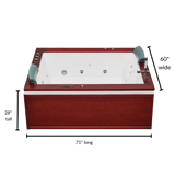 Luxury Bath Supply Mesa Monterey Combination Hot Tub BT-0502 | Empire Saunas