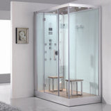 Luxury Bath Supply Platinum Walk-In Steam Shower DZ961 | Empire Saunas