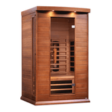 Left side view of the Golden Designs Maxxus 2-Person Full Spectrum Infrared Sauna