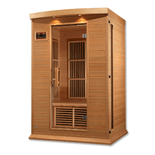 Right side view of the Golden Designs Maxxus 2-Person Low EMF Sauna MX-K206-01