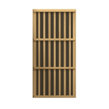 Wooden window panel of the Golden Designs Maxxus 2-Person Near Zero EMF Sauna