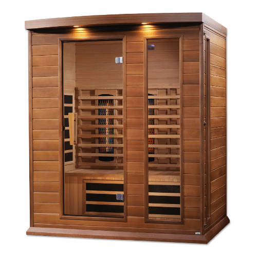 Right side view of the Golden Designs Maxxus 3-Person Full Spectrum Infrared Sauna