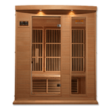 Front view of the Golden Designs Maxxus 3-Person Low EMF Sauna MX-K306-01